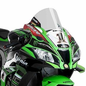 在庫あり Puig 9849W スクリーン Kawasaki ZX-10R/RR/SE (16-20) [クリア] プーチ レーシング タイプ