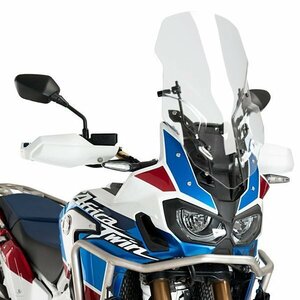 在庫あり Puig 3714W スクリーン + M.E.M (手動リフト機構) CRF1000L AFRICA TWIN (16-19) [クリア] プーチ ツーリング タイプ