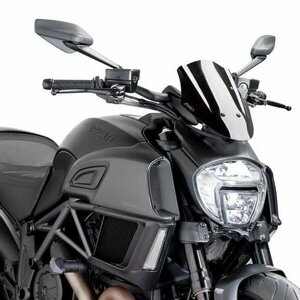 在庫あり Puig 7592N スクリーン バイザー DUCATI DIAVEL (14-18) [ブラック/ショート] プーチ NEW GENERATION