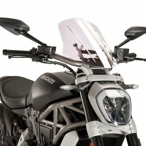 在庫あり Puig 8922W スクリーン バイザー DUCATI X DIAVEL / X DIAVEL S (16-18) [クリア/ロング] プーチ NEW GENERATION