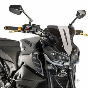 【期間限定SALE】Puig 9376F スクリーン バイザー YAMAHA MT-09 (17-) [ダークスモーク/ショート] プーチ NEW GENERATION