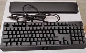 RAZER/レイザー BLACKWIDOW ELITE RZ03-0262　ゲーミングキーボード　ブラック　通電・簡易動作確認済　中古