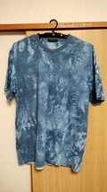 クルーネックTシャツ XLサイズ (ネイビー＆パープル)_画像1