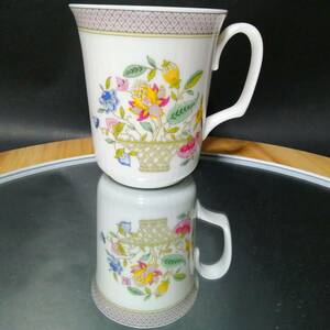 未使用◇自宅保管 ミントン ハドンホール トレリス マグカップ 花柄 フラワー MINTON