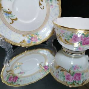 未使用◇自宅保管 ノリタケ 薔薇 金 カップ＆ソーサー NORITAKE 1980年代製造品の画像2