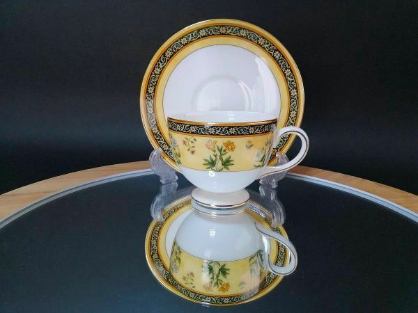 壺印 良品◇自宅保管 ウェッジウッド インディア リー カップ＆ソーサー 旧刻印 WEDGEWOOD