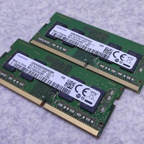 ノートパソコン用 SODIMM DDR4 PC4-19200 2400MHz 4GBx2 合計８GBセット Samsungの画像1