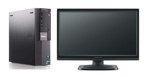 新品1GBグラボ HDMI端子 Windows7 Pro 64BIT DELL Optiplex 980 SFF Core i7 2.93GHz 8GB 500GB DVD Office付 22型モニター付 中古パソコン