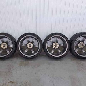 GR86 RAYS VOLK RACING TE37 SAGA SL 18インチ アルミタイヤ4本セット 225/40R18 NITTO NT555G2(2022年製造) 18×8.5J＋45 PCD100 5穴の画像4