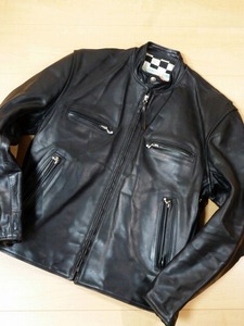 AERO Leather aero leather Cafe Racer Horse Hyde horse leather STF single rider's jacket special order semi tight Fit select 