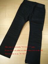 IRON HEART アイアンハート 9461 極厚 21oz ブーツカット 21オンス ブラック デニム パンツ ボタンフライ 日本製 黒鎧 w31　_画像2