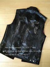 WESTRIDE ウエストライド ベスト DEAN VEST LEATHER レザー ディーンベスト ブラック WEST RIDE 36_画像2