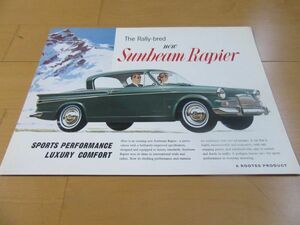  roots ( Chrysler )V^ England version sun beam Ray Piaa old car . catalog 