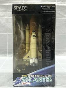 スペース ドラゴン ウイングス DORAGON スペースシャトル アトランティス ブースター付 STS-71 1/400 宇宙船 模型 趣味 コレクター