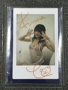 [ limitation!!] Kumada Youko with autograph Cheki autograph rare gravure star performer swimsuit photographing trading card collection hobby collector 