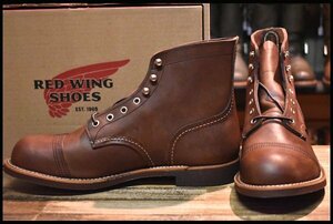 【9.5D 箱付 未使用 21年】レッドウィング 8111 アイアンレンジャー アンバー ハーネス キャップトゥ ブラウン ブーツ redwing HOPESMORE