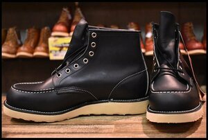 【9.5E DEAD 羽タグ 00年】レッドウィング 8130 アイリッシュセッター 黒 ブラッククローム モック ブーツ 8179 redwing HOPESMORE