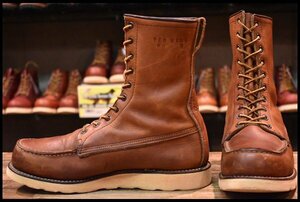 [9.5E superior article old dog tag square stitch 85 year 3 month stamp ] Red Wing 877 long Irish setter orola set red tea HOPESMORE