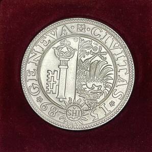 記念メダル POST TENEBRA LVX C・G CIVITAS 1589 GENEVAの画像3