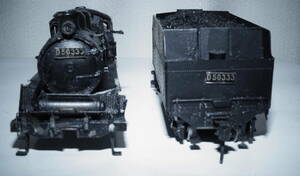  steam locomotiv brass body ..D50 immovable junk part removing restore to 