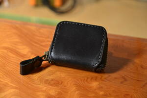  black nme coin case cow leather small size 