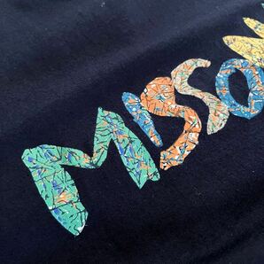 ●made in italy 【オールド】MISSONI SPORTS ミッソーニ ロゴプリント Tシャツ/半袖/サイズM/大きめ/メンズ/古着/ユーロの画像4