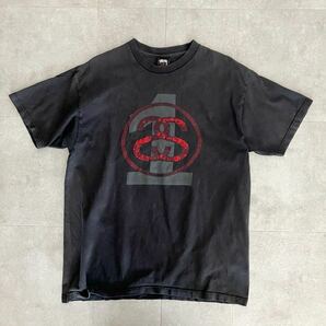 ●USED 【両面プリント】stussy ステューシー メキシコ製 半袖 Tシャツ/ブラック/黒/古着/ストリートの画像1