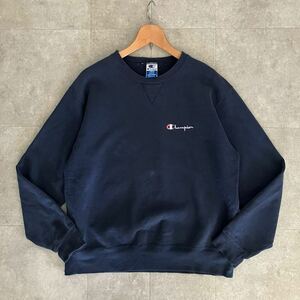 ●USA製 Vintage チャンピオン Champion スウェットシャツ/ロゴ刺しゅう/古着/リバースウィーブ/アメカジ