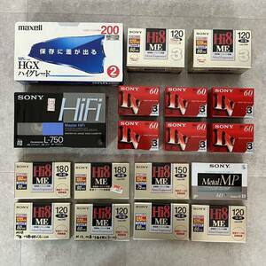 ●【未開封品】各種18点セット SONY Hi8 など カセットテープ まとめ売り/VHSテープ/MiniDV/いろいろ