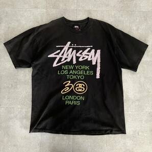 ●USED 【30TH】STUSSY ステューシー メキシコ製 プリント Tシャツ/両面/size(L)/メンズ/古着/ヴィンテージ の画像1