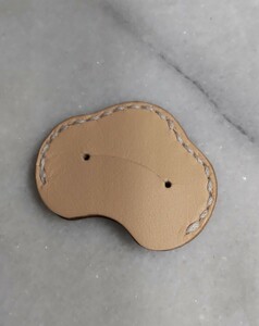  base for leather peg cover | pick holder type large pale orange 