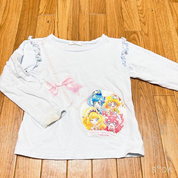 【001】 デリシャスパーティプリキュア Tシャツ 長袖 キュアプレシャス キュアヤムヤム キュアスパイシー キュアフィナーレ