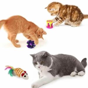 1点限り猫 おもちゃ 12個セット ねずみ ストレス発散 猫と遊びましょー！