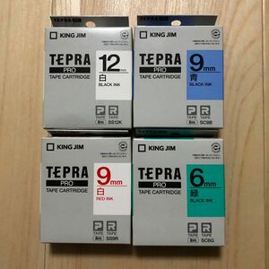 KING JIM テプラテープカートリッジ TEPRA PRO 4本未使用