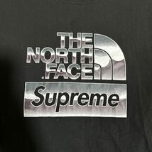 Supreme x THE NORTH FACE コラボ バクプリ入り box logo Tシャツ 黒XL レア Tee ノースフェイス_画像4