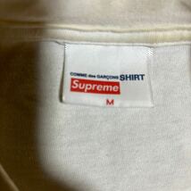 Supreme x コムデギャルソン SHIRT コラボ box logo Tシャツ 白M レア Tee ボックスロゴ_画像3