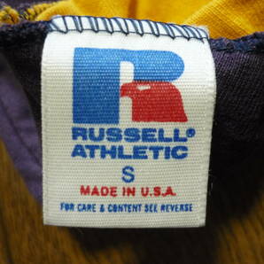 80s 90s USA製 ヴィンテージ RUSSELL ラッセル 半袖 リバーシブル Tシャツ サイズSの画像7