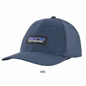 試着のみ 正規品 patagonia パタゴニア P-6ロゴ・チャンネル・ウォッチャー・キャップ SNBL ロークラウン 6枚パネル ストレッチナイロン