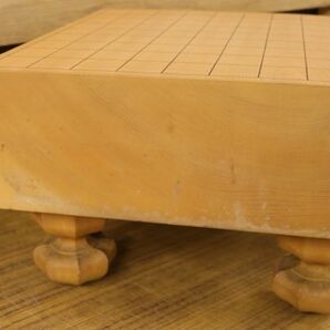 木製 将棋盤 将棋駒 脚付き 足付き 板の厚み11.5cm 重量6.4kg しょうぎ ZA236の画像4