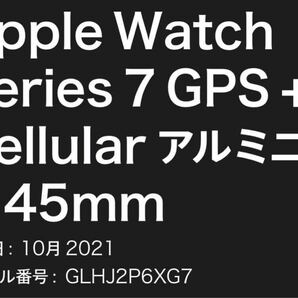 （中古品）Apple Watch Series 7アルミニウム 45mm バッテリー残量:100% （保証無し）の画像8