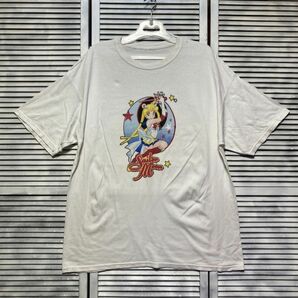 1スタ 最落無し AEiE セーラームーン 昭和 レトロ アニメ キャラ Tシャツ 白 90s 00s Y2K VINTAGE ビンテージ 古着 卸 転売の画像2