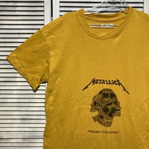 1スタ 最落無し AENX メタリカ METALLICA バンド Tシャツ 黄色 90s 00s Y2K VINTAGE ビンテージ 古着 卸 転売