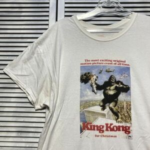 1スタ 最落無し AFTI キングコング KINGKONG 特撮 映画 ムービー Tシャツ 白 90s 00s Y2K VINTAGE ビンテージ 古着 卸 転売