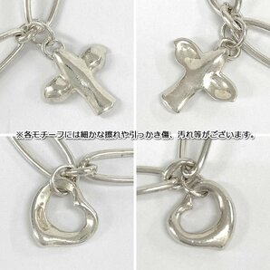 FR62■ [送料無料/中古品] ティファニー TIFFANY & CO. エルサ・ペレッティ 5チャーム ブレスレット SV925 シルバー 箱付きの画像4