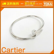 TH43 [送料無料/中古美品] カルティエ Cartier ジュスト アン クル ブレスレット Au750 B6048317 ホワイトゴールド_画像1