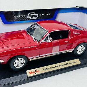 1/18 1967FordMustang GTA Fastback Maisto未使用品大型モデル(オートアート・京商)の画像1