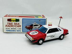 ダイヤペット当時物日本製P-69 TBS954ラジオカー1970年代箱付レYONEZAWA