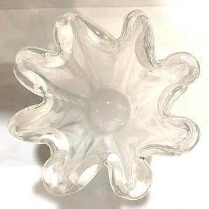 花瓶 TAJIMA CRYSTAL ホワイト オーロラ フラワーベース 花器 クリスタルガラス k24041910の画像5