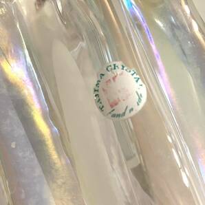 花瓶 TAJIMA CRYSTAL ホワイト オーロラ フラワーベース 花器 クリスタルガラス k24041910の画像9