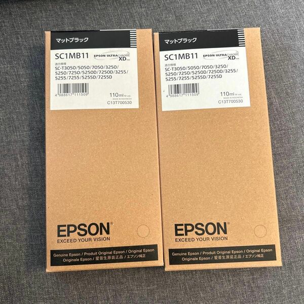 SC1MB11 エプソン インク 2個 セット EPSON マットブラック インクカートリッジ